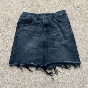 Everlane The Denim Black Skirt